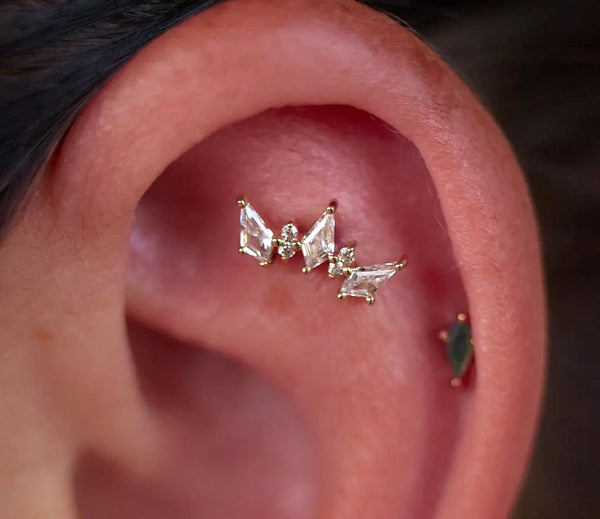 Scandalous Threadless End with CZ Threadless Ends Buddha Jewelry