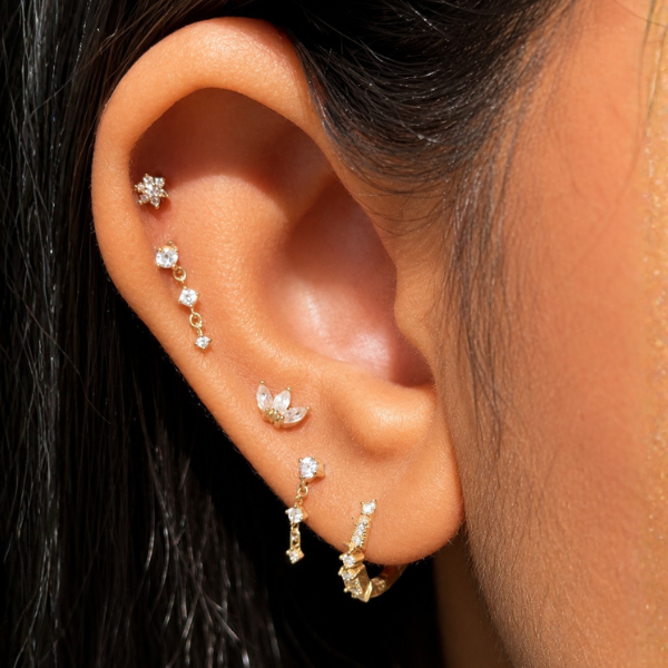 Kiera Threadless End with CZ Threadless Ends Buddha Jewelry