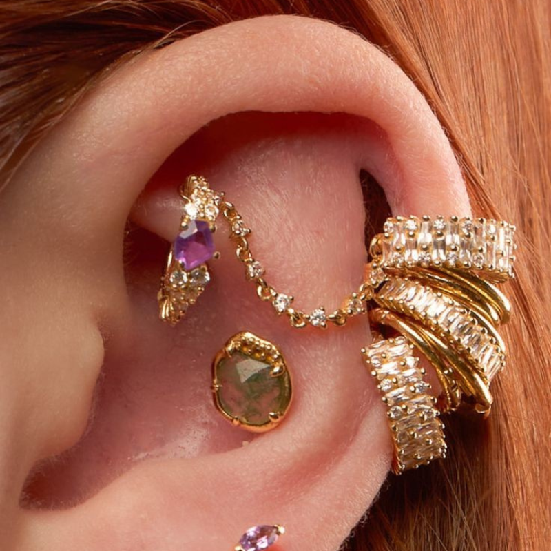 Languid Chain with CZ Chains Buddha Jewelry