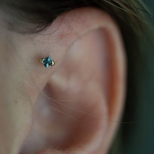 Celestial Threadless End with London Blue Topaz Threadless Ends Buddha Jewelry