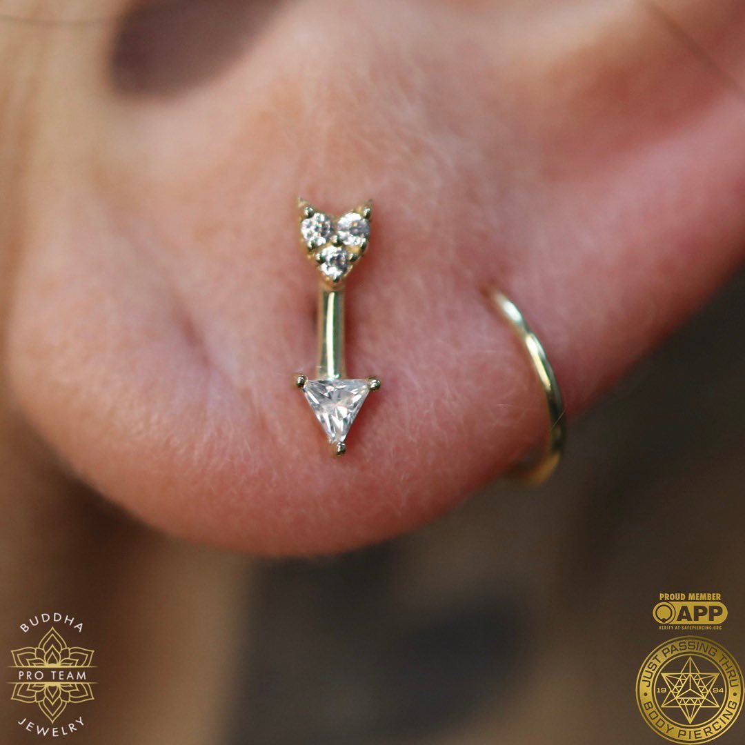 Zandra Threadless End with CZ Threadless Ends Buddha Jewelry