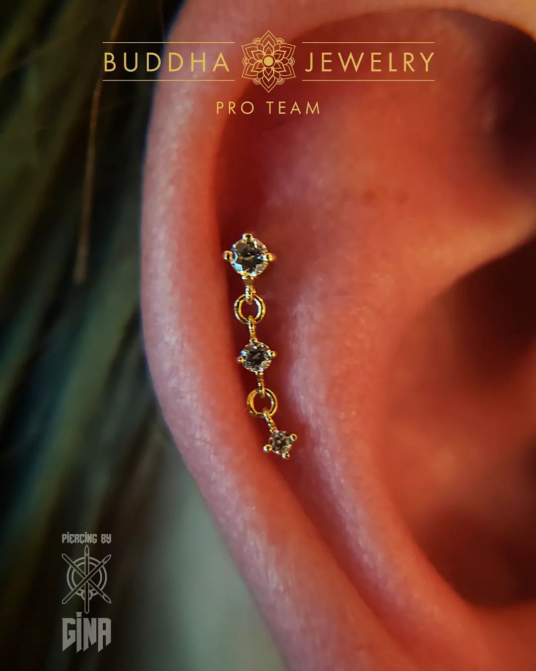 Kiera Threadless End with CZ Threadless Ends Buddha Jewelry