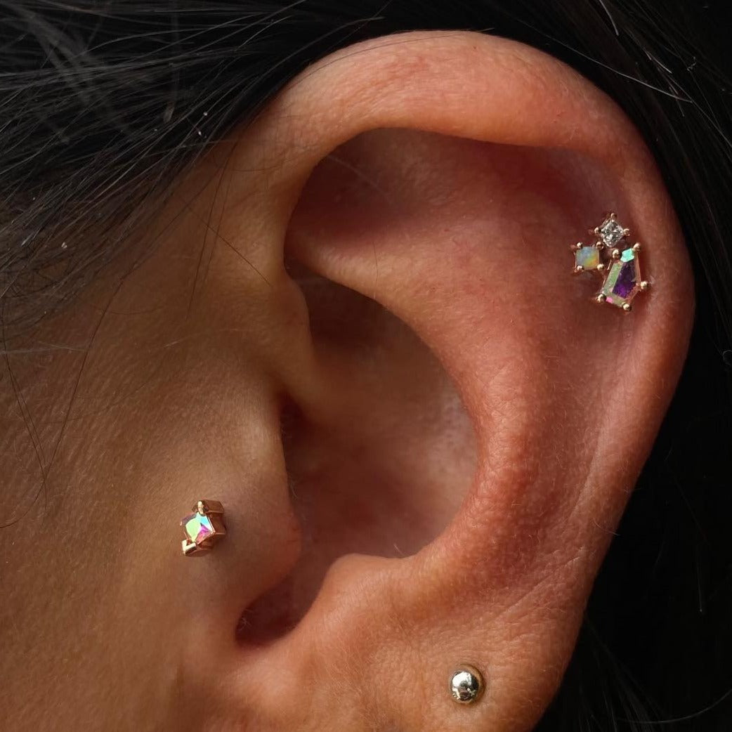 Celestial Threadless End with Mercury Mist Topaz Threadless Ends Buddha Jewelry