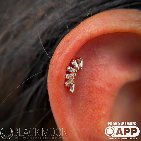 (Don't) Behave Threadless End with CZ Threadless Ends Buddha Jewelry