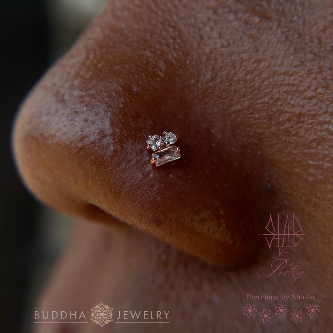 Mood Threadless End with CZ Threadless Ends Buddha Jewelry