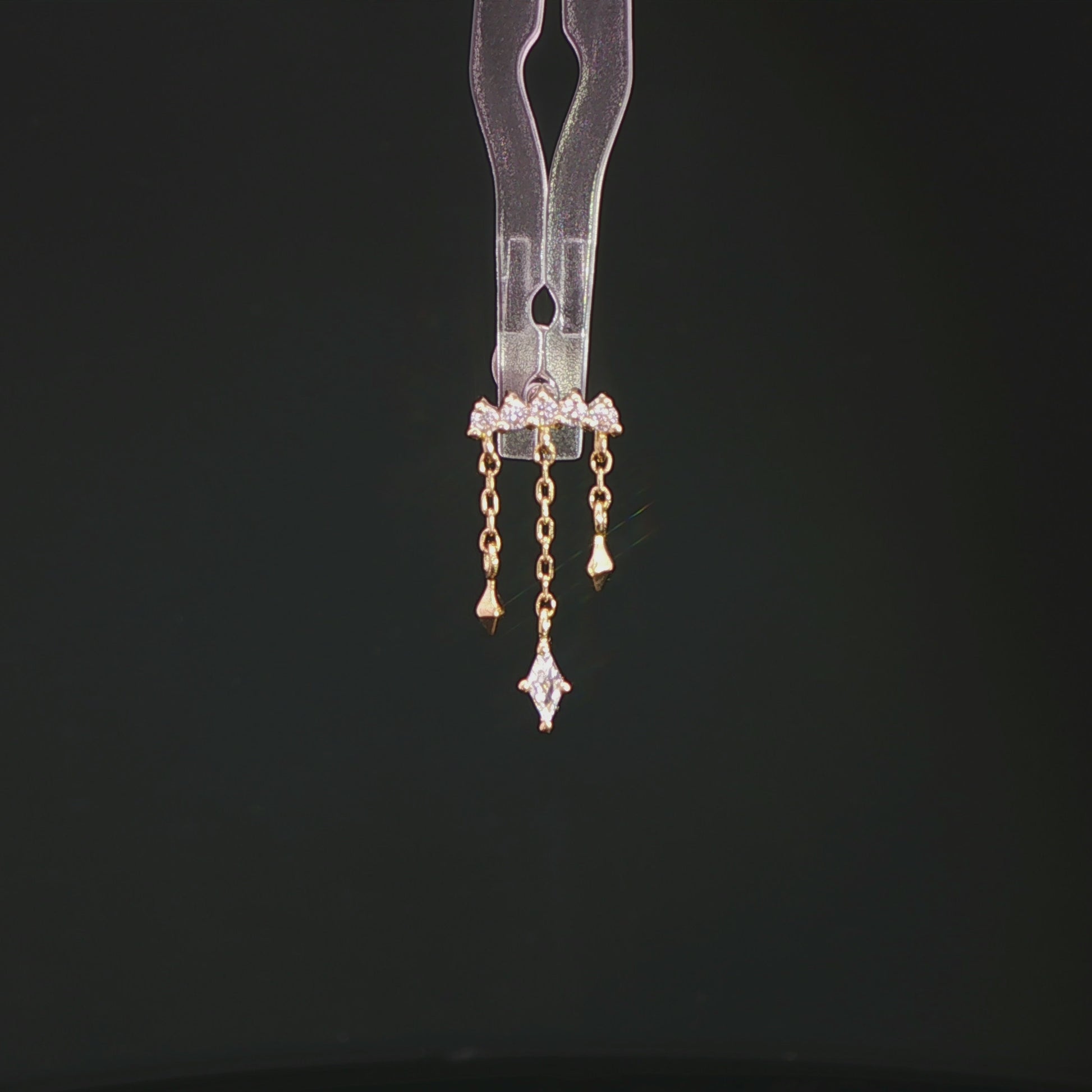 Forward Motion Threadless End with CZ Threadless Ends Buddha Jewelry