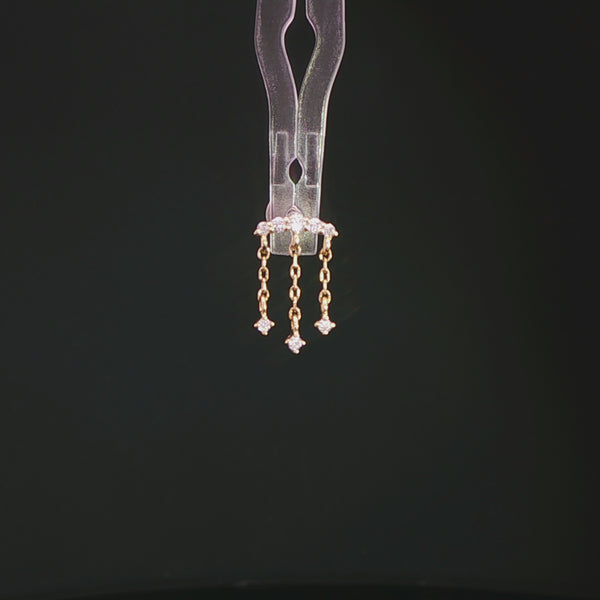 Moving On Threadless End with CZ Threadless Ends Buddha Jewelry