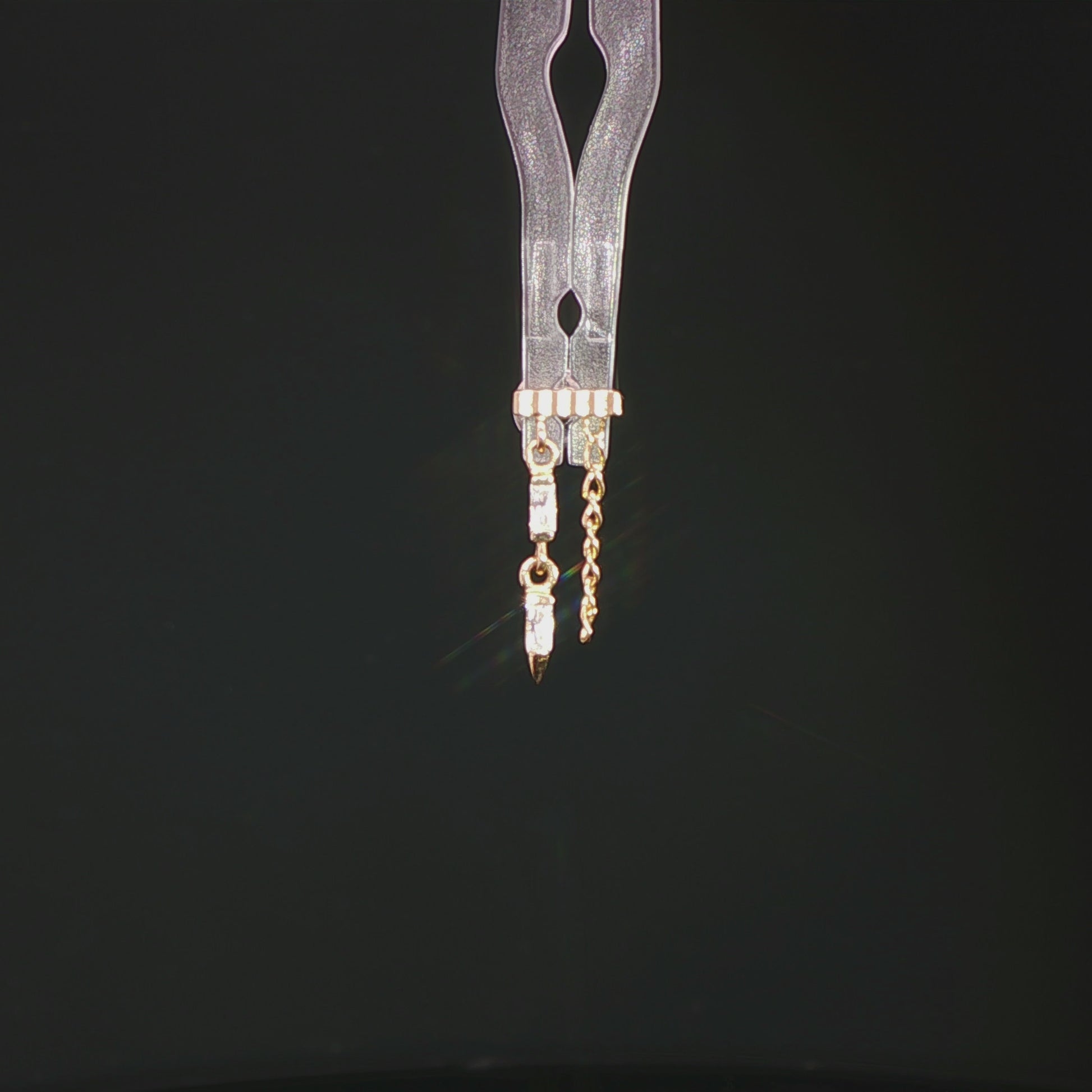 Double Vision Threadless End with CZ Threadless Ends Buddha Jewelry