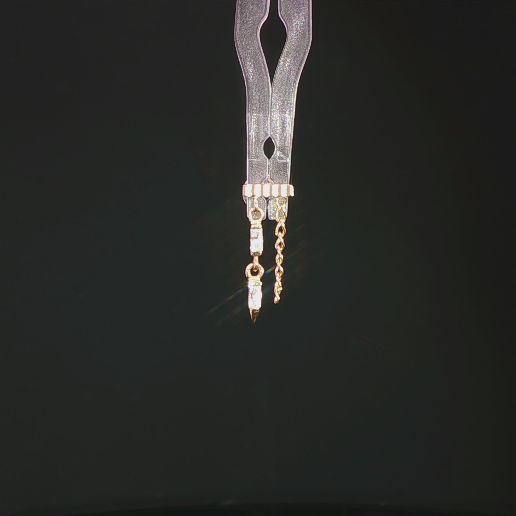 Double Vision Threadless End with CZ Threadless Ends Buddha Jewelry