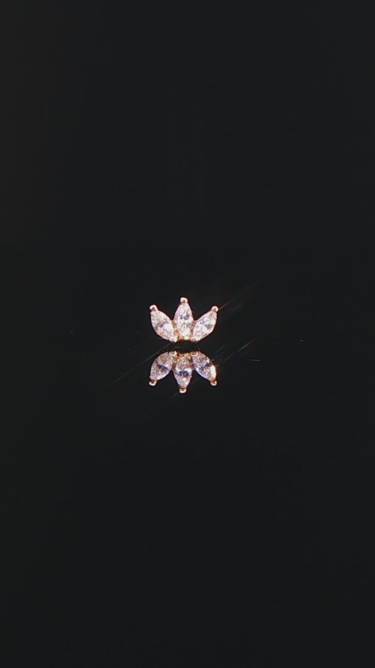 Moet Threadless End with CZ Threadless Ends Buddha Jewelry