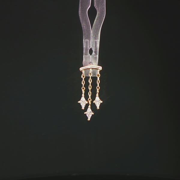 High Speed Threadless End with CZ Threadless Ends Buddha Jewelry