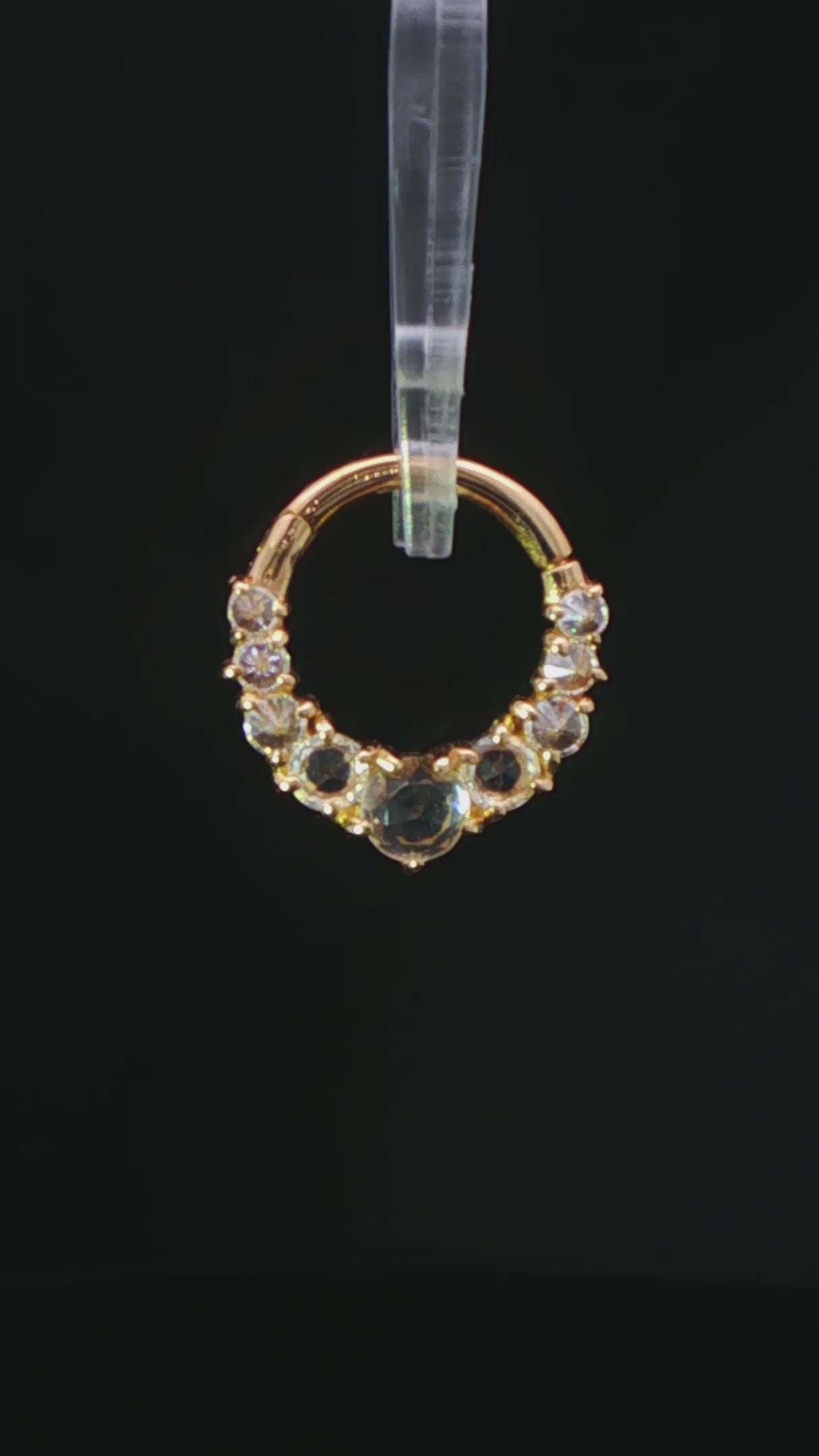 Sitting Pretty Clicker with White Topaz Clickers Buddha Jewelry