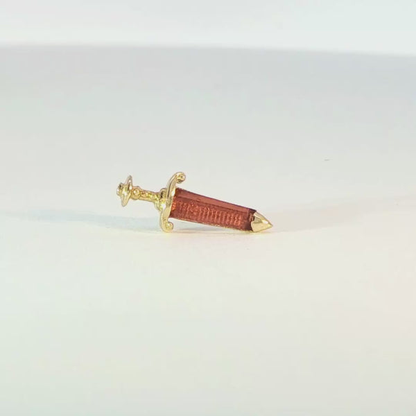Spellbound Threadless End with Garnet Threadless Ends Buddha Jewelry