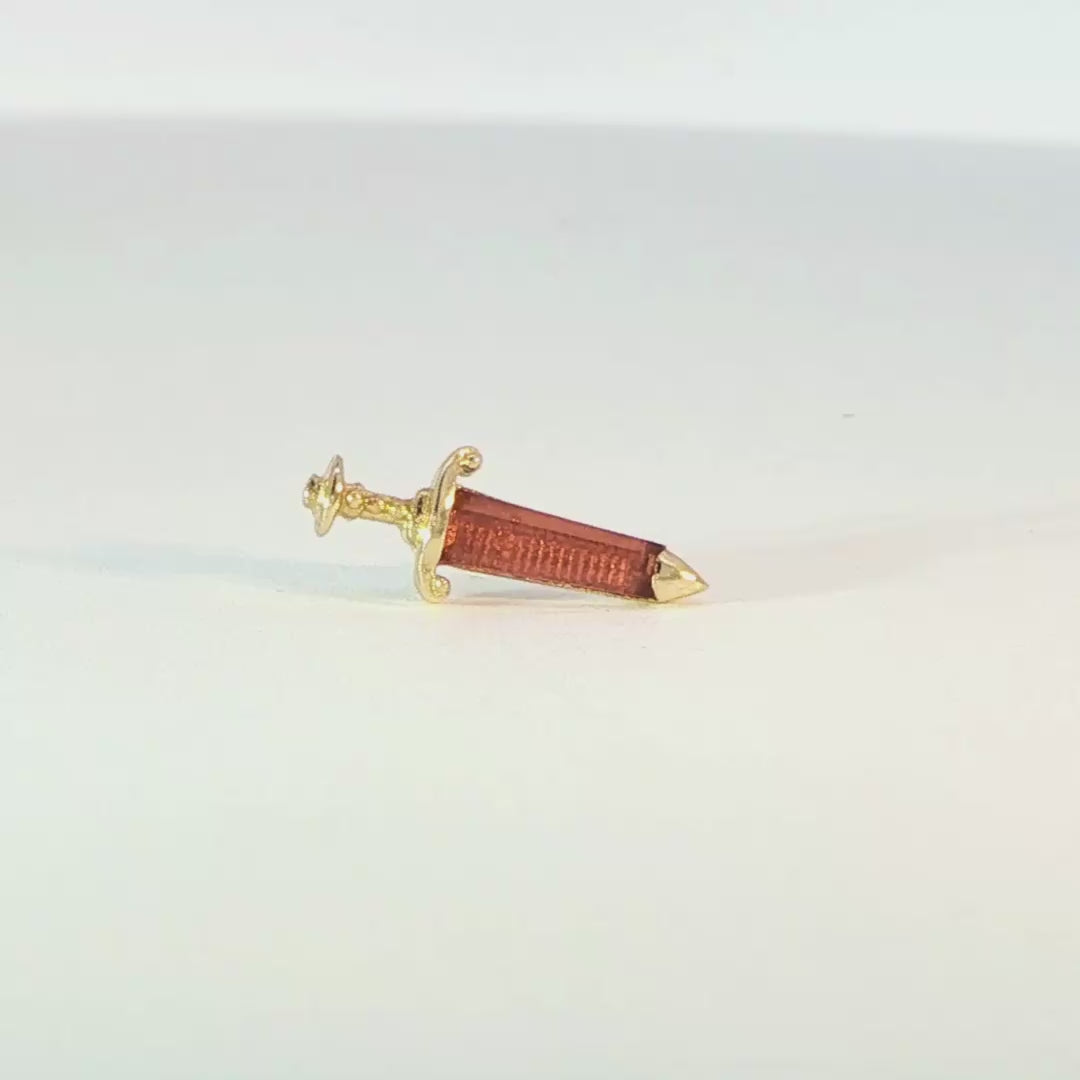 Spellbound Threadless End with Garnet Threadless Ends Buddha Jewelry
