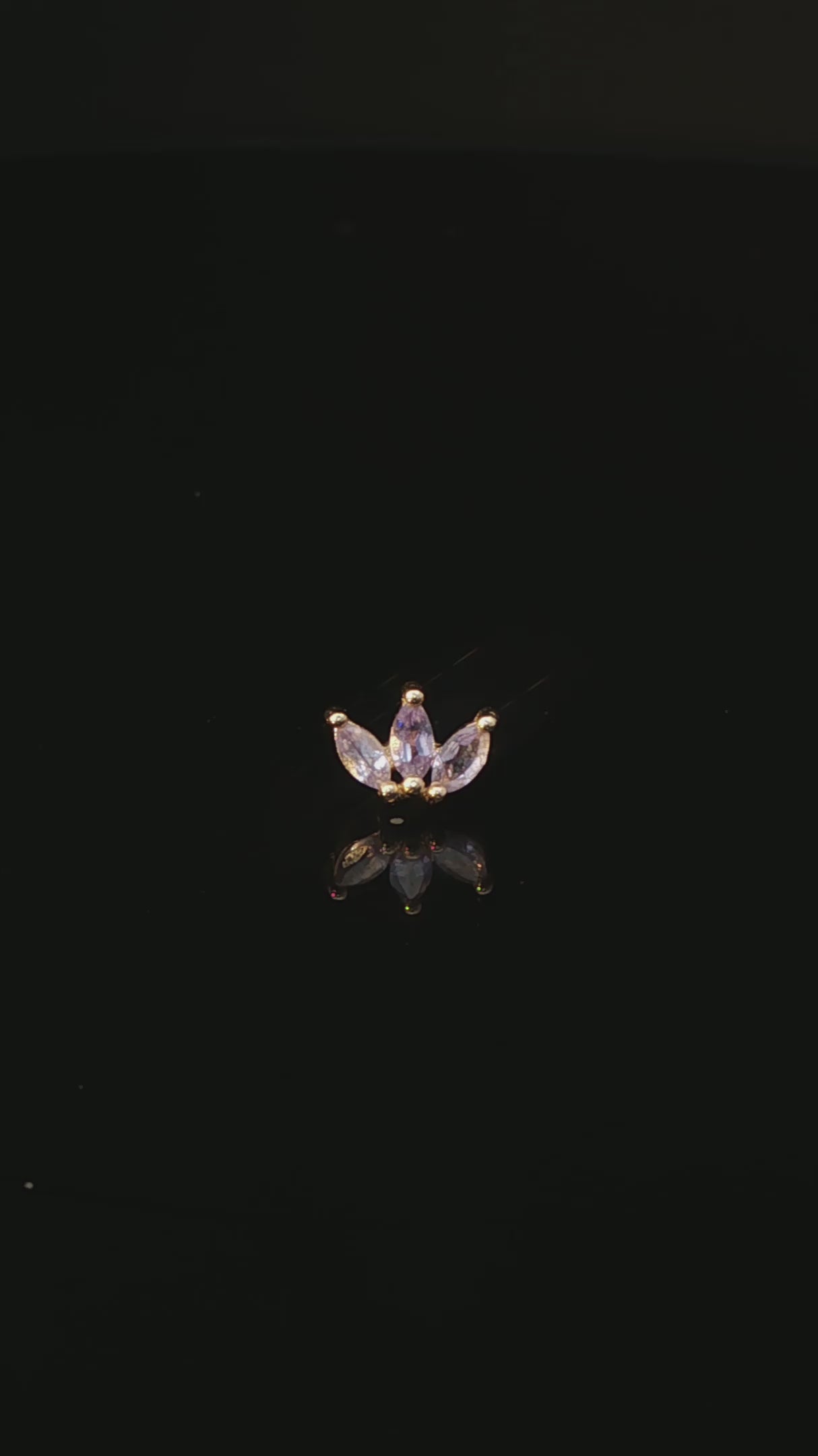 Moet Mini Threadless End with Tanzanite Threadless Ends Buddha Jewelry