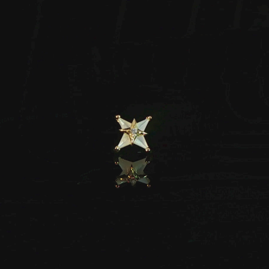 Biarritz Threadless End with Mother of Pearl Threadless Ends Buddha Jewelry