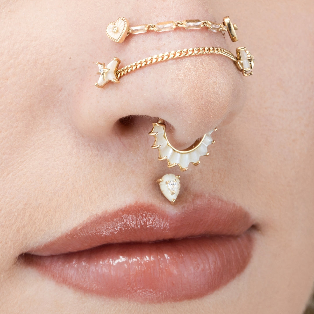 Sintra Threadless End with Mother of Pearl Threadless Ends Buddha Jewelry