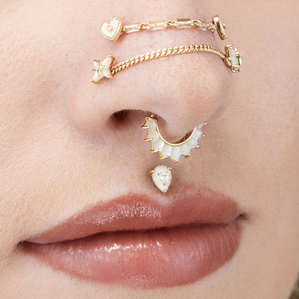 Sintra Threadless End with Mother of Pearl