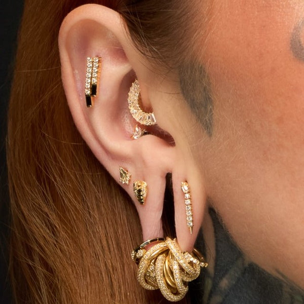 Rule Breaker Threadless End with Black Spinel Threadless Ends Buddha Jewelry