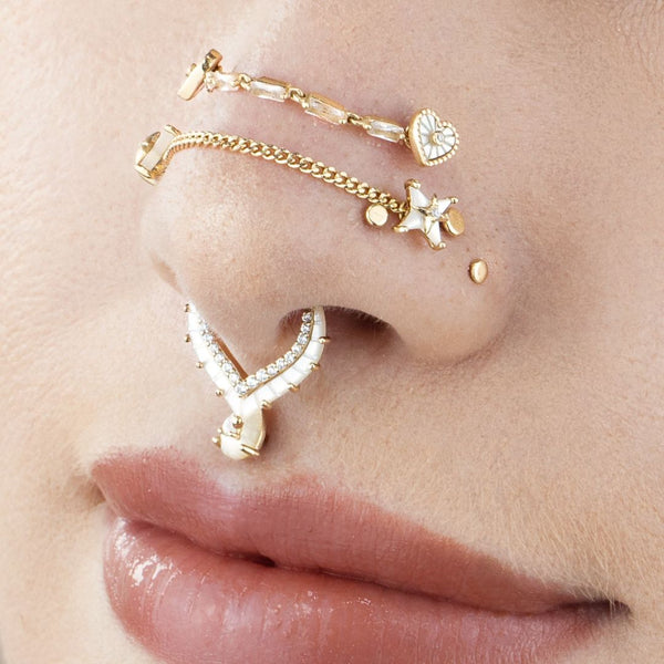 Biarritz Threadless End with Mother of Pearl Threadless Ends Buddha Jewelry