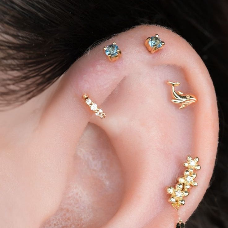 Brigitte Seam Ring with CZ Seam Rings Buddha Jewelry