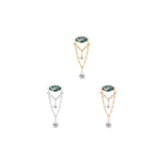 Saint Vincent Threadless End with Moss Agate Threadless Ends Buddha Jewelry