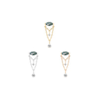 Saint Vincent Threadless End with Moss Agate Threadless Ends Buddha Jewelry