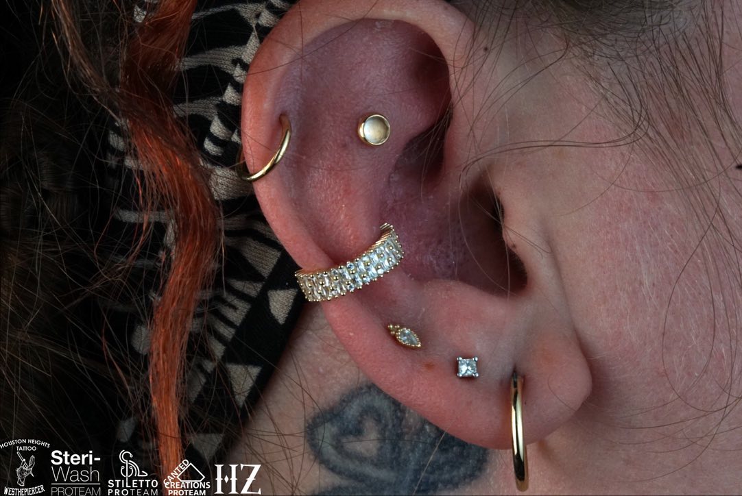 Brilliant Clicker with CZ Clickers Buddha Jewelry