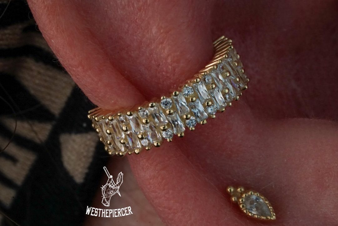 Brilliant Clicker with CZ Clickers Buddha Jewelry