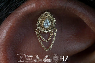 Deity - CZ - Threadless End Threadless Ends Buddha Jewelry   