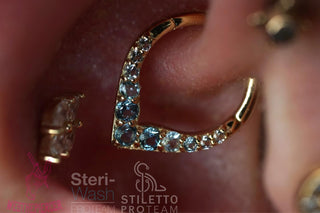 Rise + Shine - Blue Topaz Ombre - Clicker Clickers Buddha Jewelry   