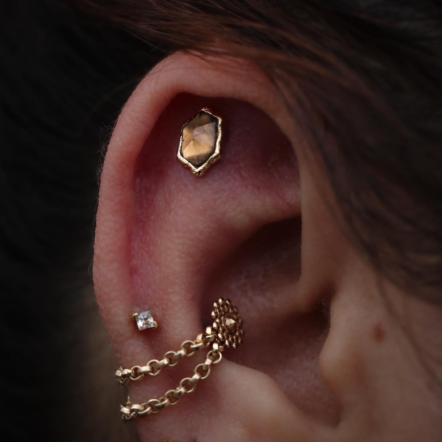 Pump Up The Volume Threadless End with Smoky Quartz Threadless Ends Buddha Jewelry