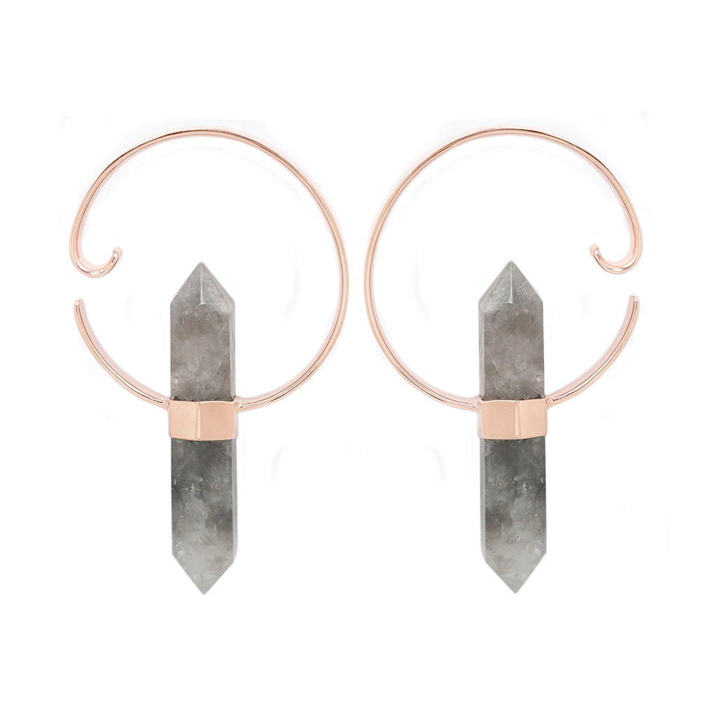Alchemy Weights - Smoky Quartz + Rose Gold Plated Weights Buddha Jewelry