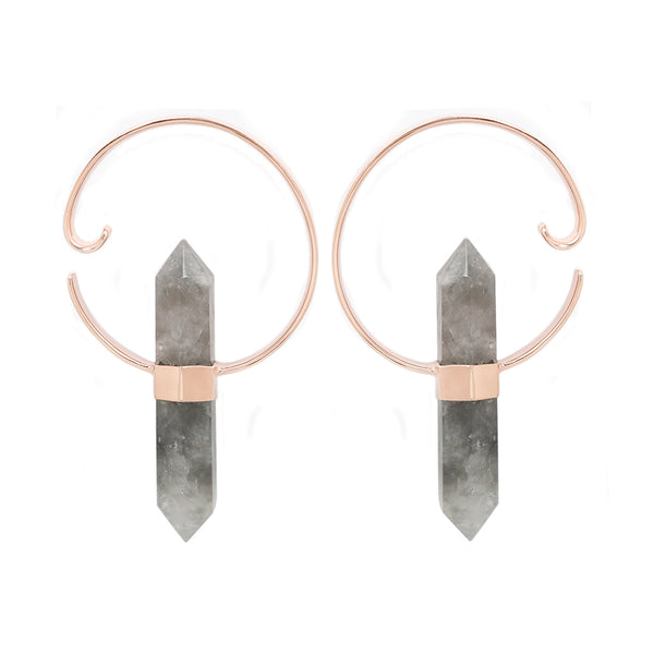 Alchemy Weights - Smoky Quartz + Rose Gold Plated Weights Buddha Jewelry