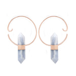 Alchemy Weights - Blue Lace Agate - Gold Plated Weights Buddha Jewelry Rose Gold Plated