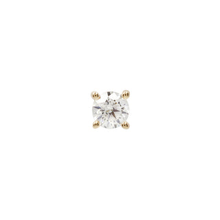 Swarovski CZ Prong - Threadless End Threadless Ends Buddha Jewelry Yellow Gold 1.5mm