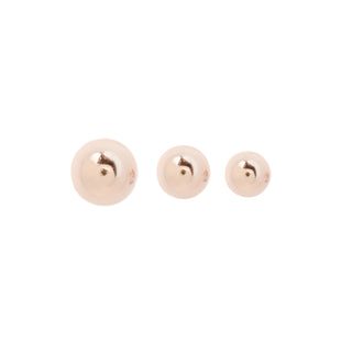 Bead Solid Gold - Threadless End Threadless Ends Buddha Jewelry Rose Gold 2.0mm 