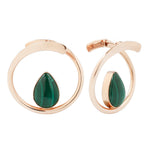 Stay Sexy Earrings - Malachite Metal Hanging Earrings Buddha Jewelry   