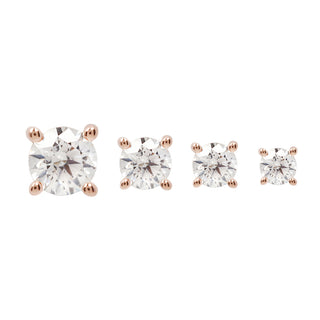 Swarovski CZ Prong - Threadless End Threadless Ends Buddha Jewelry