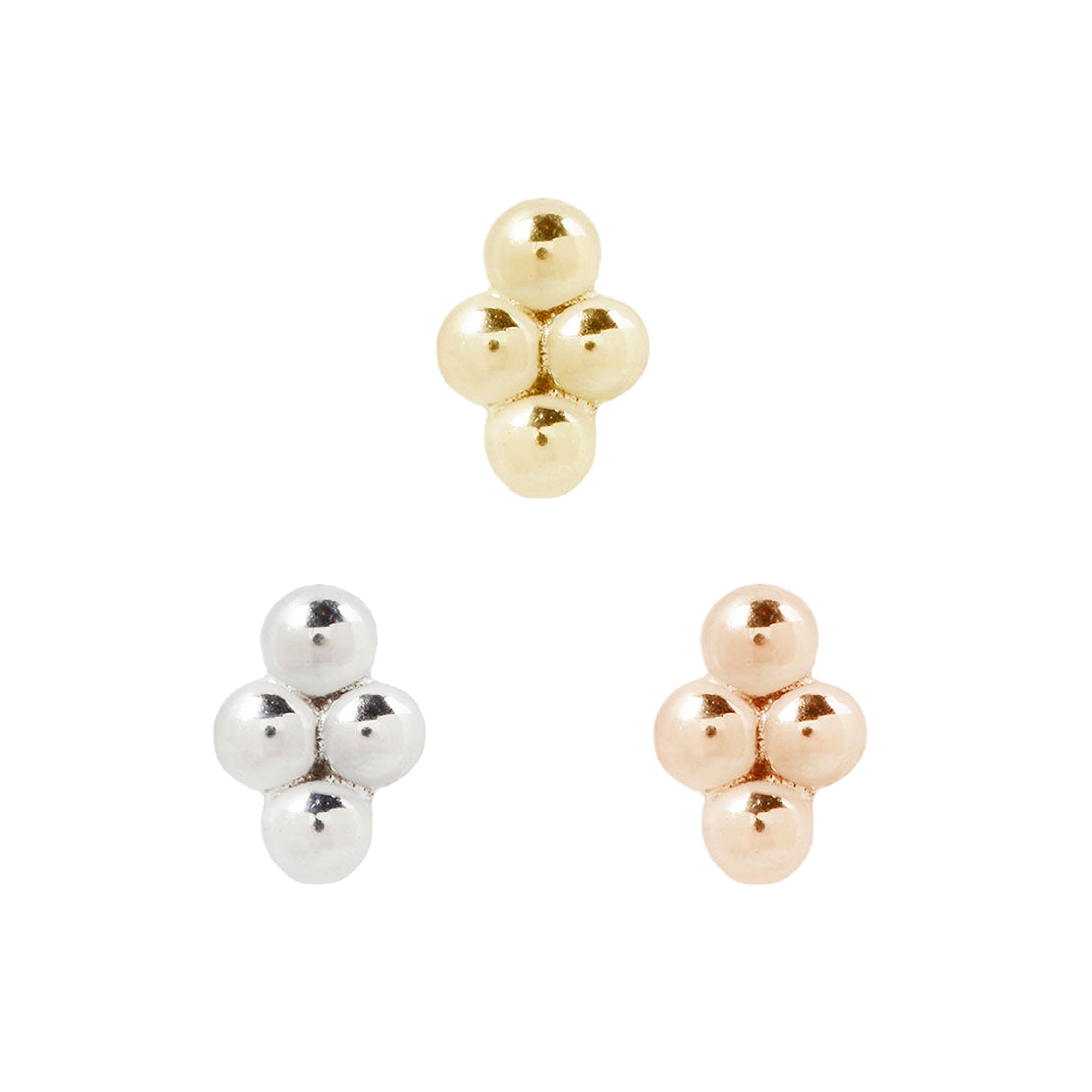 14kt LV Nose Stud — STATEMENT GOLD