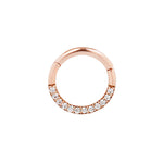 APP-Dia Clicker with CZ Clickers Buddha Jewelry 14k Rose Gold 16g 5/16" (8mm)