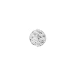 APP-Disk Hammered Threadless End Threadless Ends Buddha Jewelry 14k White Gold 2mm