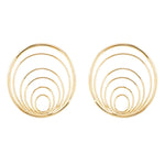 Osiris Earrings - Yellow Gold Metal Hanging Earrings Buddha Jewelry 20g