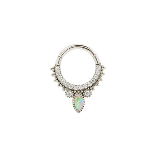 Airelle - Opal - Clicker Clickers Buddha Jewelry White Gold  