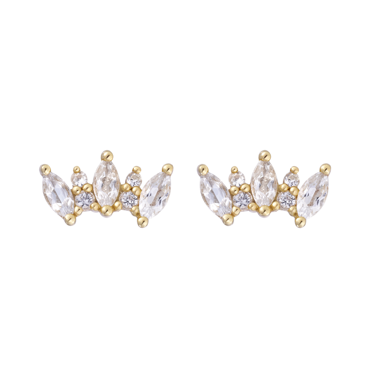 RION x Buddha Jewelry Alice Earrings with White Sapphire Earrings RION x Buddha Jewelry