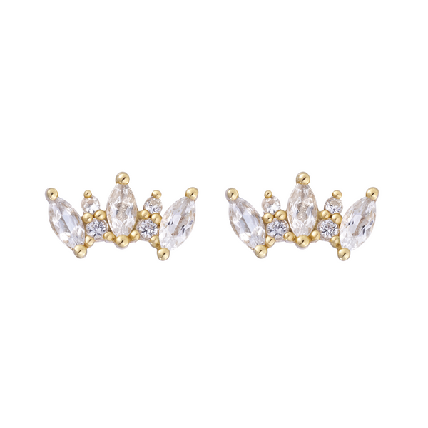 RION x Buddha Jewelry Alice Earrings with White Sapphire Earrings RION x Buddha Jewelry