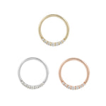 Audrey Seam Ring with CZ Seam Rings Buddha Jewelry