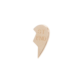 BFF - Best Friends Forever - Threadless End Threadless Ends Buddha Jewelry Rose Gold Right 