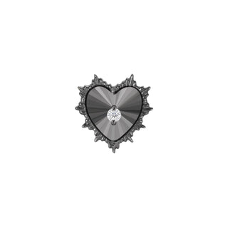 Bad Romance - CZ + Rhodium - Threadless End Threadless Ends Buddha Jewelry   