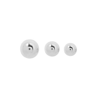 Bead Solid Gold - Threadless End Threadless Ends Buddha Jewelry White Gold 2mm 